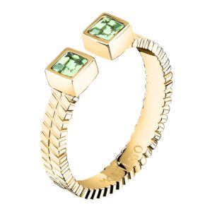 Anel Gioia Rosé com Cristal Redondo