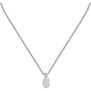 Colar Design Prateado com Cristais